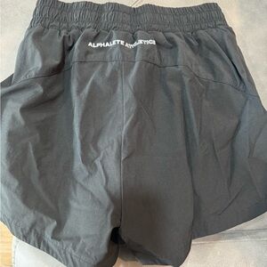 Alphalete Black Athletic Shorts Lightweight Performance